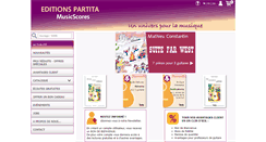 Desktop Screenshot of editions-partita.com